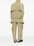 Homme Plissé Issey Miyake pleated layered jacket