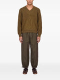 ENTIRE STUDIOS elbow-patch V-neck sweater