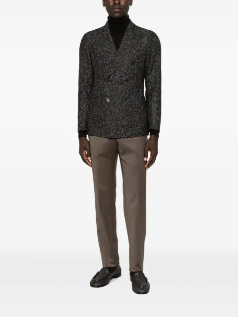 Tagliatore double-breasted tweed jacket