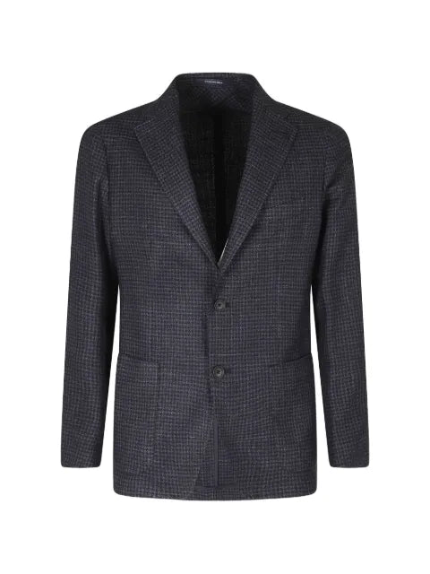 Tagliatore houndstooth buttoned blazer