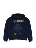 MURD333R.FM x Ultra Software graphic-print zip-up hoodie