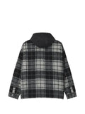 izzue plaid hooded jacket