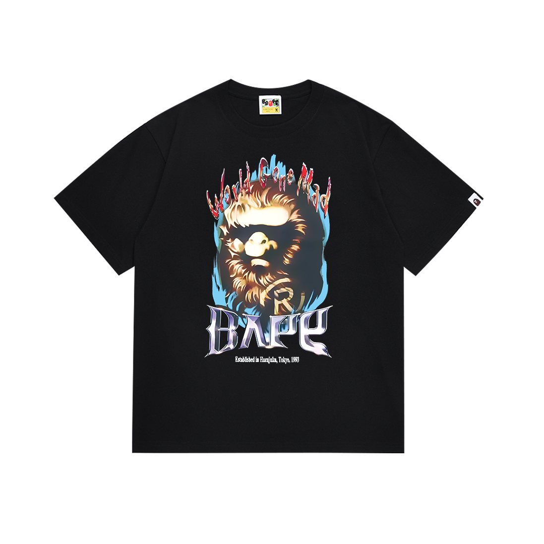 BAPE Flaming Ape Graphic T-Shirt